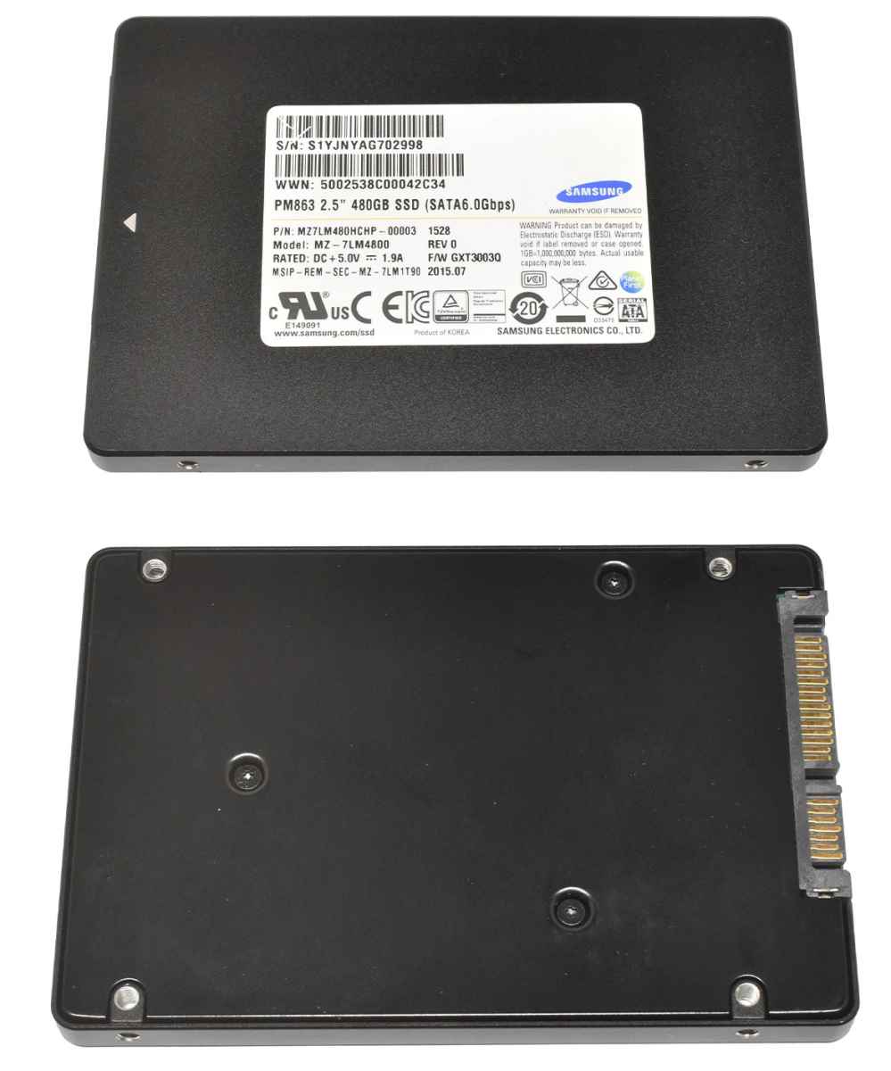 Samsung PM863 MZ-7LM4800 480GB 2.5" 6G SATA SSD ProLiant DL G8 G9 G10 Samsung PM863 MZ-7LM4800 480GB 2.5" 6G SATA SSD ProLiant DL G8 G9 G10