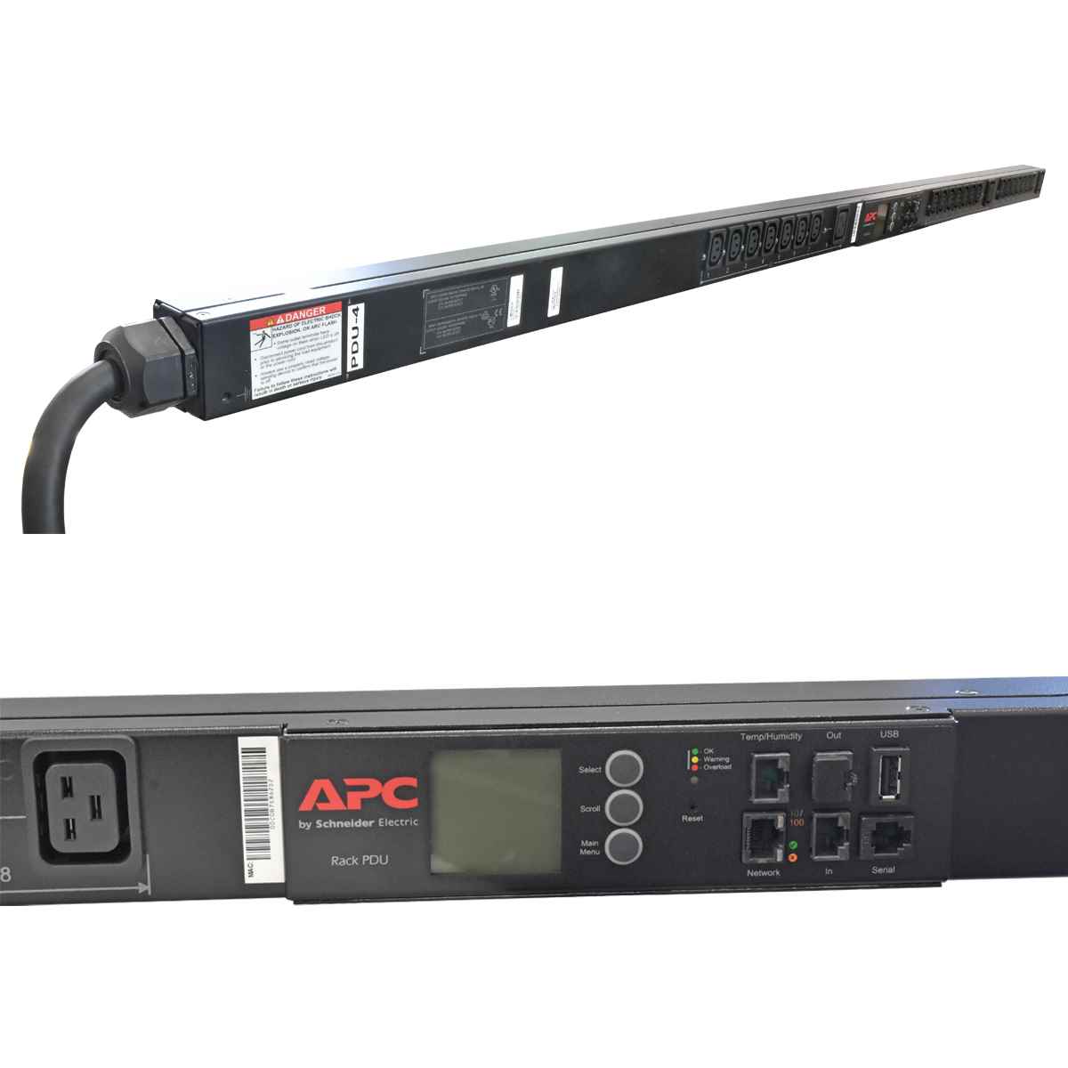 APC AP8981 Rack PDU 2G Switched 3-Phasen Null HE 11 kW 16A 230V 21x C13 3x C19 APC AP8981X631 Rack PDU 2G Switched 3-Phasen Null HE 11 kW 16A 230V 21x C13 3x C19