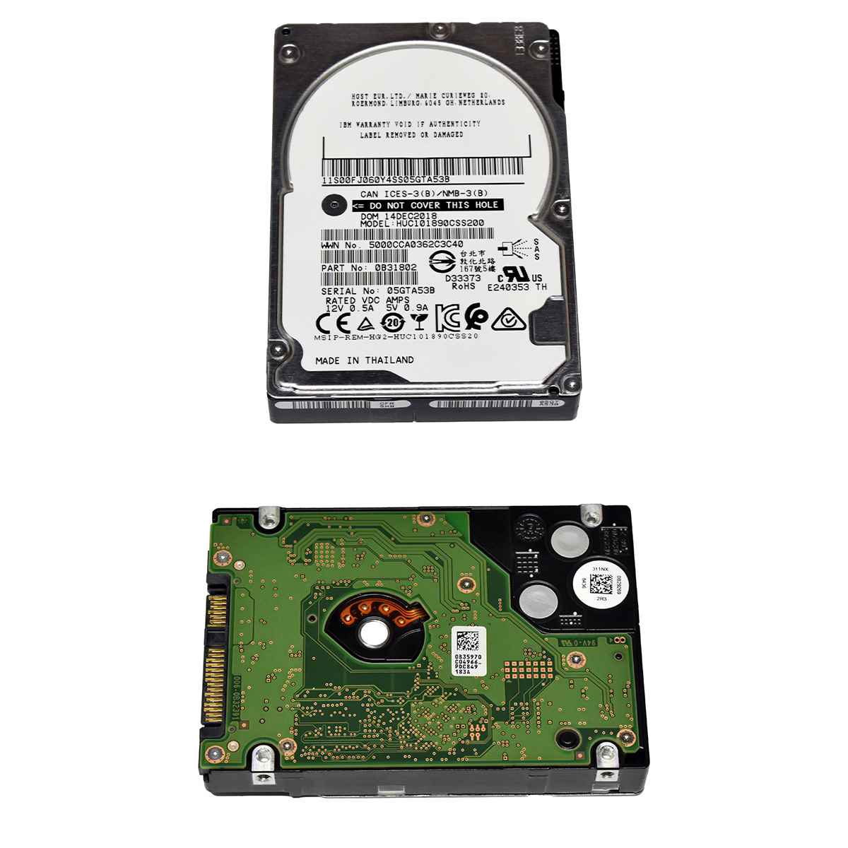 HGST 900GB 0B31802 HUC101890CSS200 2.5" 10K 6G SAS HDD HGST 900GB 0B31802 HUC101890CSS200 2.5" 10K 6G SAS HDD
