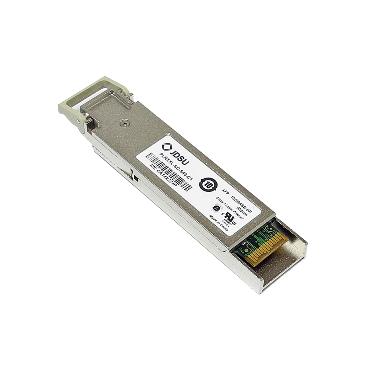 JDSU PLRXXL-SC-S43-C1 10GBASE-SR XFP Transceiver 300m MMF 850nm JDSU PLRXXL-SC-S43-C1 10GBASE-SR XFP Transceiver 300m MMF 850nm