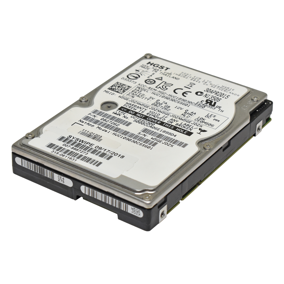 HGST NetApp HUC109030CSS601 300GB 10K 2,5" SAS HDD 0B27262 HGST NetApp HUC109030CSS601 300GB 10K 2,5" SAS HDD 0B27262