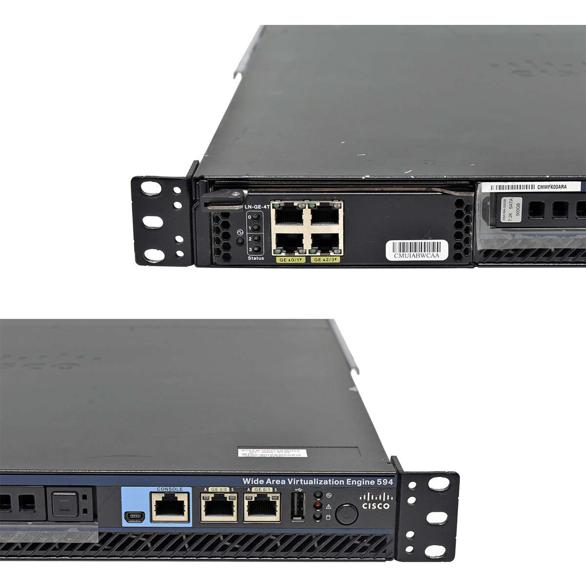 Cisco-Wide-Area-Virtualization-Engine-594-WAVE-594-006.jpg Cisco Wide Area Virtualization Engine 594 WAVE-594-K9 + Module WAVE-INLN-GE-4T +500GB HDD