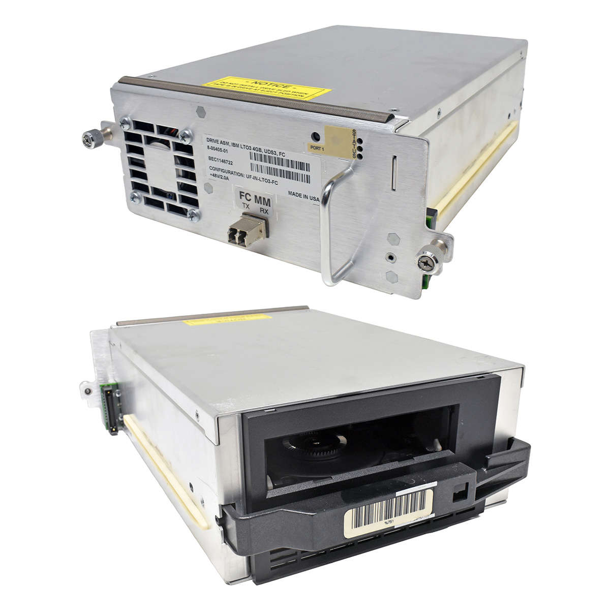 Quantum-8-00405-01-DRV-ASM-IBM-LTO-3-UDS3-FC-4G-Ta-005.jpg Quantum 8-00405-01 DRV ASM IBM LTO-3 UDS3 FC 4G Tape Drive
