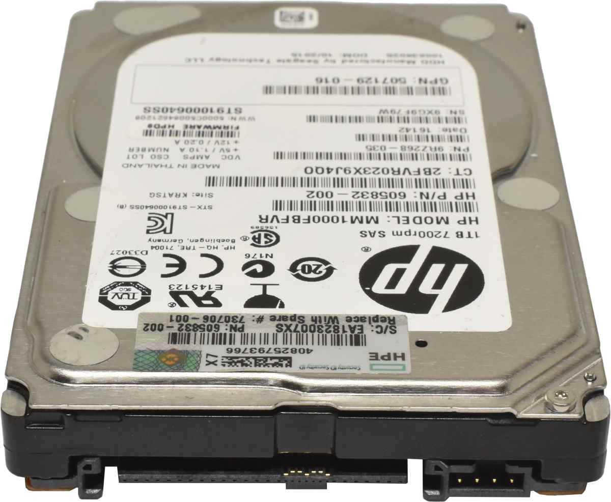 HP 1TB 2.5" 7.2K 6G SAS HDD HotSwap Festplatte MM1000FBFVR 605832-002 HP 1TB 2.5" 7.2K 6G SAS HDD HotSwap Festplatte MM1000FBFVR 605832-002