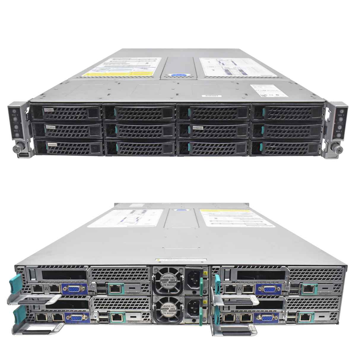 Intel 4 Node Server H2000 4x Node S2600KP 8x E5-2630 V3 CPU 0 GB RAM PC4 12x LFF 3,5