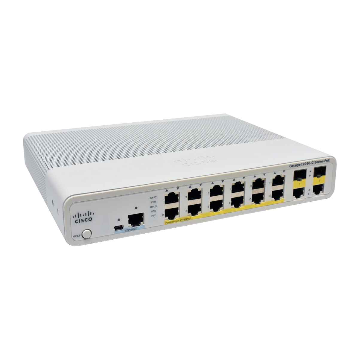 Cisco Catalyst WS-C2960C-12PC-L 12-Port Fast Ethernet PoE Switch 2 x SFP Cisco Catalyst WS-C2960C-12PC-L 12-Port Fast Ethernet PoE Switch 2 x SFP