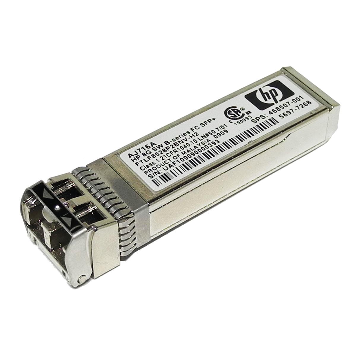 HP Original AJ716B FC SFP+ 8Gb/s SW 850 nm Transceiver Module 670504-001 HP Original AJ716B FC SFP+ 8Gb/s SW 850 nm Transceiver Module 670504-001