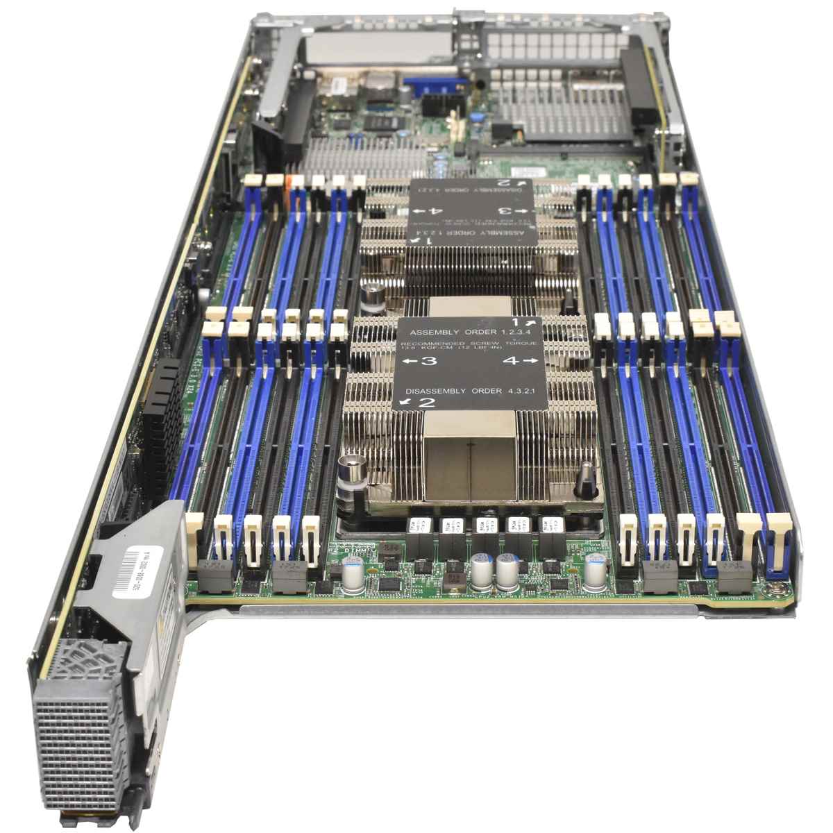 Supermicro Node Server X9DRT-HF+J-NI22 no CPU no PC4 1x Heatsink 1x 10GbE SFP+ CSE-217B Nutanix 4 Node Server NXS2U4NS24G600 2x Node 2x PSU 2090W CSE-217B 24x SFF
