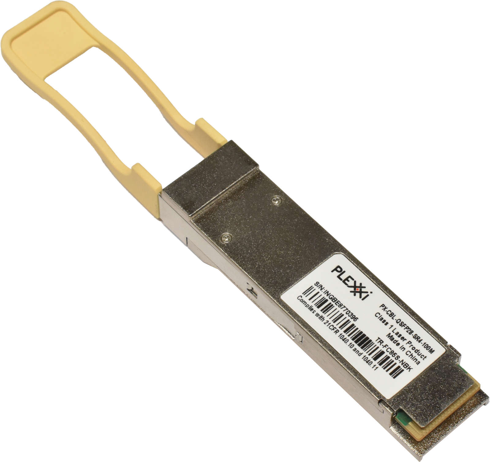 Plexxi-GBIC-PX-CBL-QSFP28-SR4-100M-100Gbps-QSFP28-002.jpg Plexxi GBIC PX-CBL-QSFP28-SR4-100M 100Gbps QSFP28 850nm 100m TR-FC85S-NBK