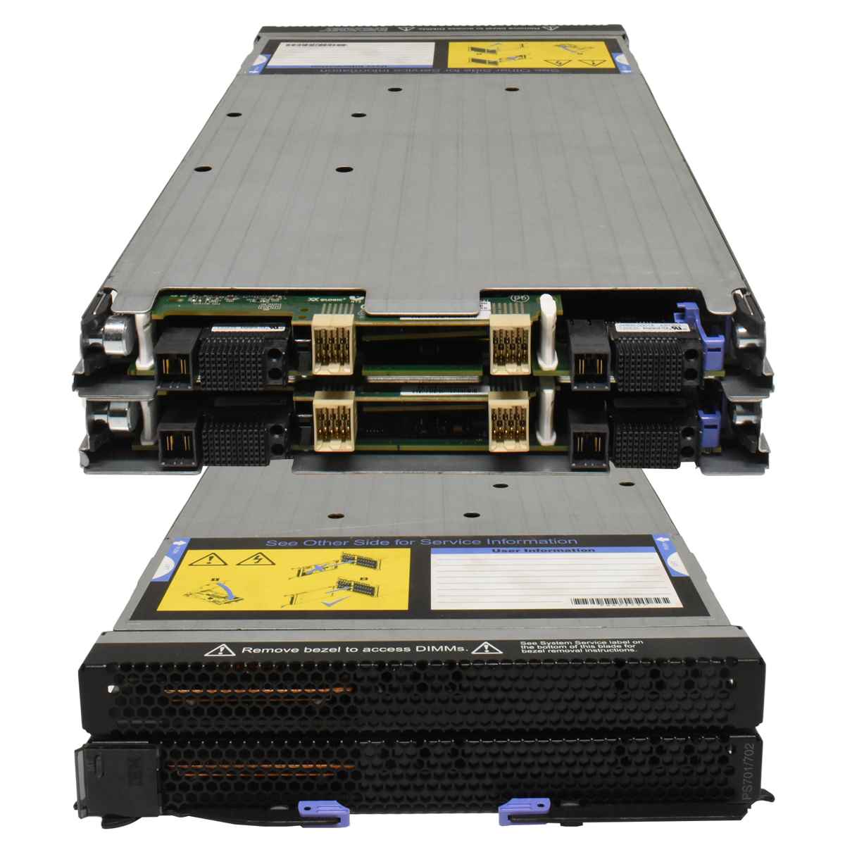 IBM Blade Center PS701/702  2x Power 7 CPUs, ohne HDDs, ohne RAMs 46K7385 46K6798