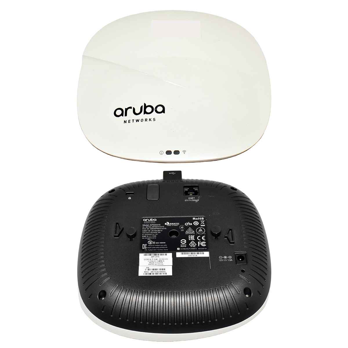 Aruba AP-315 JW797A 802.11n/ac 2x2:2/4x4:4 MU-MIMO Dual Radio AP no PSU Aruba AP-315 JW797A 802.11n/ac 2x2:2/4x4:4 MU-MIMO Dual Radio AP no PSU