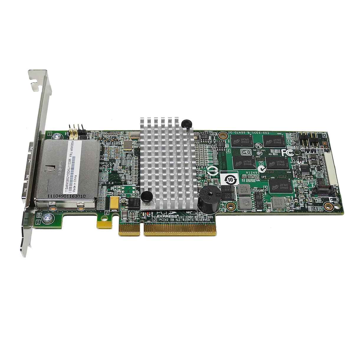 Fujitsu 8-Port SAS RAID Controller LSI Logic MegaRAID 9280-8e A3C40126147 FP IBM ServeRAID M5025 6 Gb/s 512MB Cache RAID Controller 46M0854