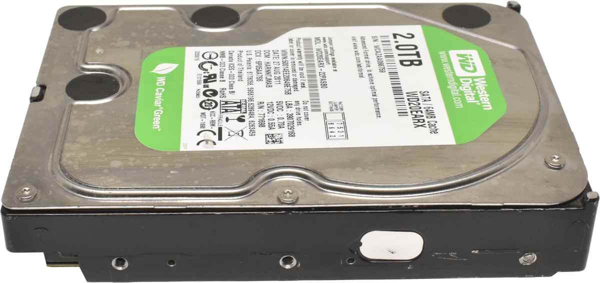 WD 2TB 3.5" 7.2K 6G SATA HDD Festplatte WD20EARX-22PASB0