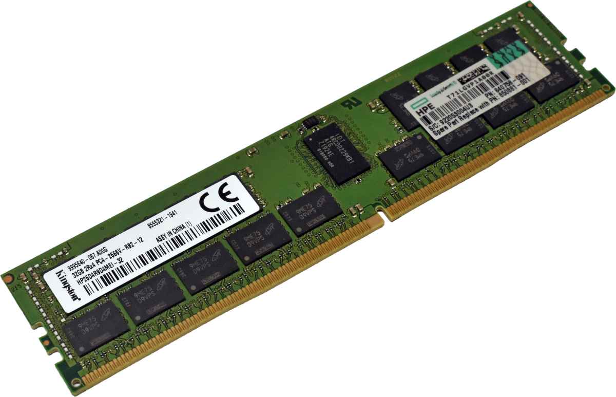 HP Kingston 32GB 2Rx4 PC4-2666V DDR4 RAM HP26D4R9D4MEI-32 840758-091