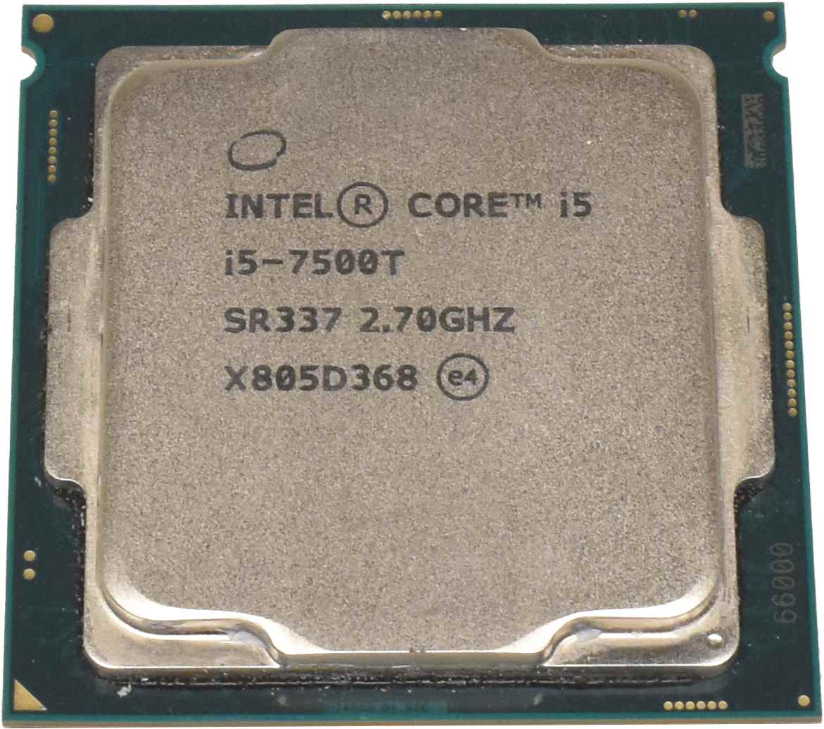 Intel Core Processor i5-7500T 6MB Cache 2.70GHz Quad-Core FC LGA1151 SR337 Intel Core Processor i5-7500T 6MB Cache 2.70GHz Quad-Core FC LGA1151 SR337