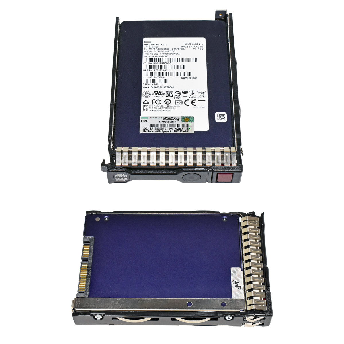 HP 5200 ECO 2.5 960GB SATA 6GB 2,5" SSD P05313 MTFDDAK960TDC