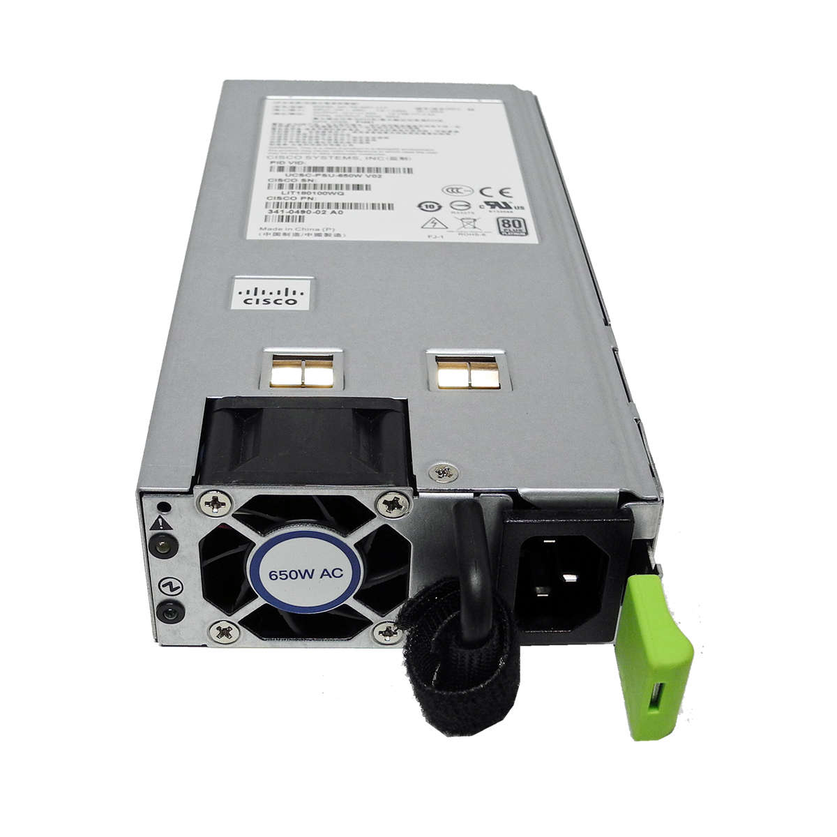Cisco-Power-Supply-Netzteil-UCSC-PSU-650W-V02-650W-002.jpg Cisco Power Supply / Netzteil UCSC-PSU-650W V02 650W für C220/240 M3 Server