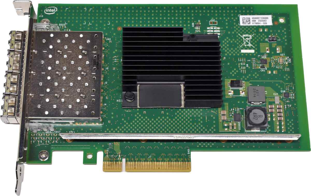 Lenovo Intel X710-DA4 4-Port 10GbE PCI-Express x8 Server Adapter X710DA4FHG1P5 Lenovo Intel X710-DA4 4-Port 10GbE PCI-Express x8 Server Adapter X710DA4FHG1P5