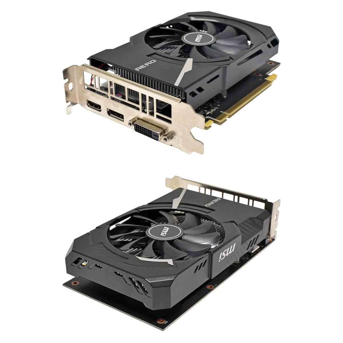MSI GeForce GTX 1650 Aero ITX 4G OC Graphics Card TU116 4GB GDDR6 PCIe 3.0 x16 DVI HDMI DP