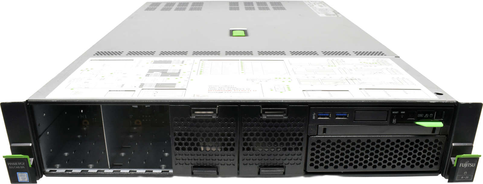 Fujitsu-Primergy-RX2540-M4-Server-no-CPU-RAM-no-HD-002.jpg Fujitsu Primergy RX2540 M4 Server no CPU & RAM no HDD 2x Kühler 8x 2,5" SFF EP420i