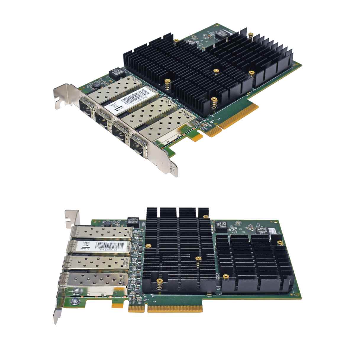 NetApp X1133A-R6 FC Quad-Port SFP+ 16 Gb/s PCIe x8 Server Adapter 111-02451+B0 NetApp X1133A-R6 FC Quad-Port SFP+ 16 Gb/s PCIe x8 Server Adapter 111-02451+B0