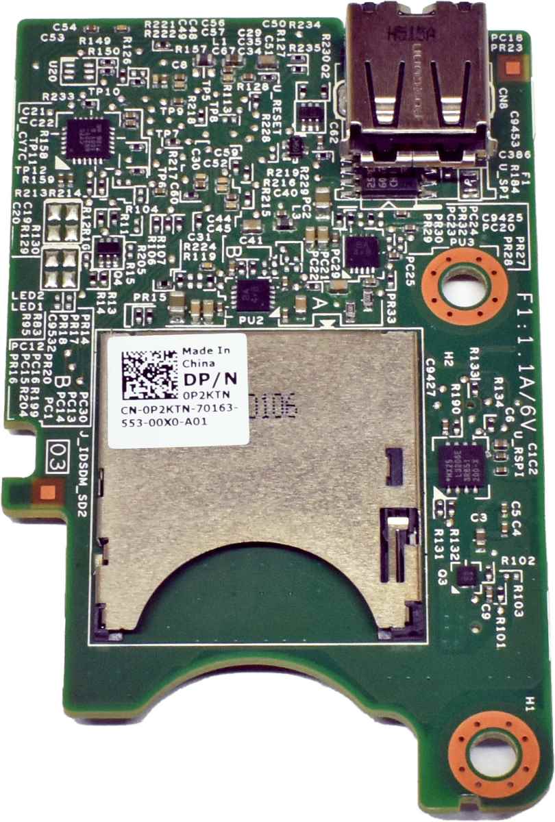 DELL PowerEdge M630 USB Dual-SD Card Reader Module 0P2KTN DELL PowerEdge M630 USB Dual-SD Card Reader Module 0P2KTN