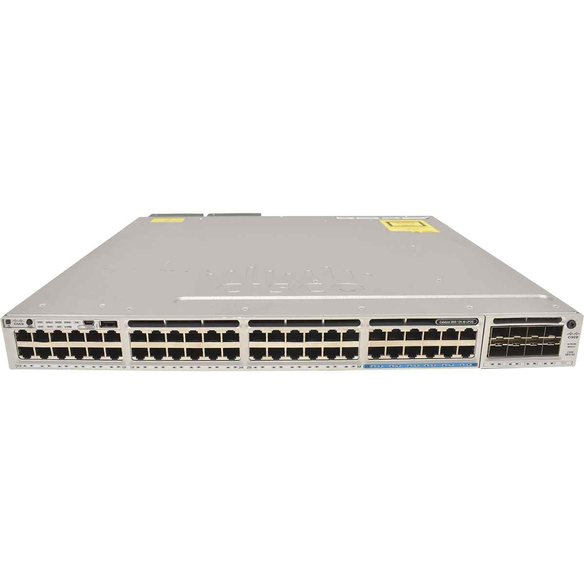 Cisco Catalyst WS-C3850-12X48U-L 48-UPoE GE (12x 10 GB) + C3850-NM-8-10G + 2x PSU