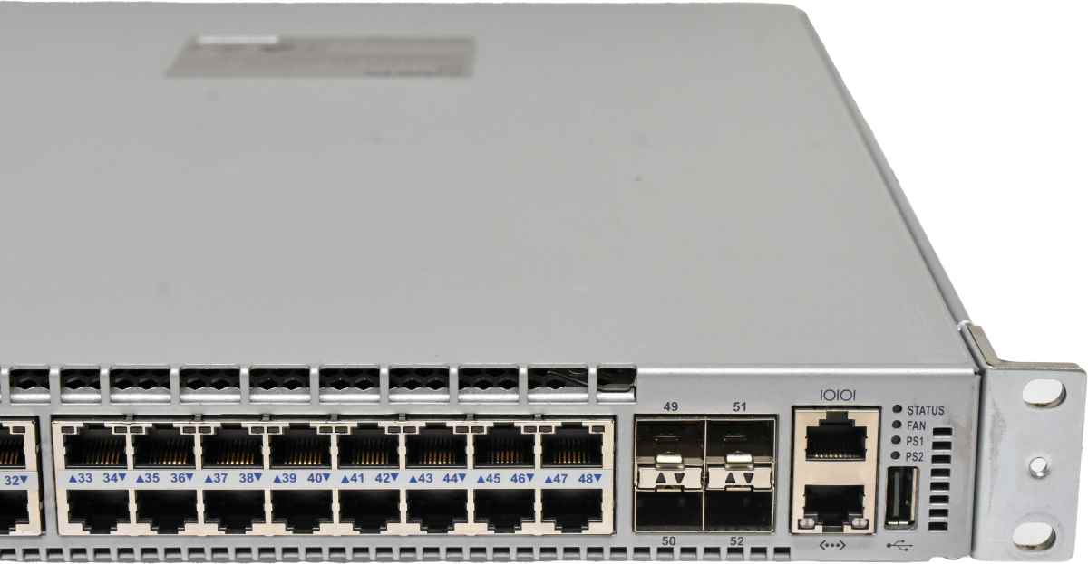 Arista DCS-7048T-A 48-Port RJ-45 GE Switch 4x 10G SFP+ 3 Mini GBICs