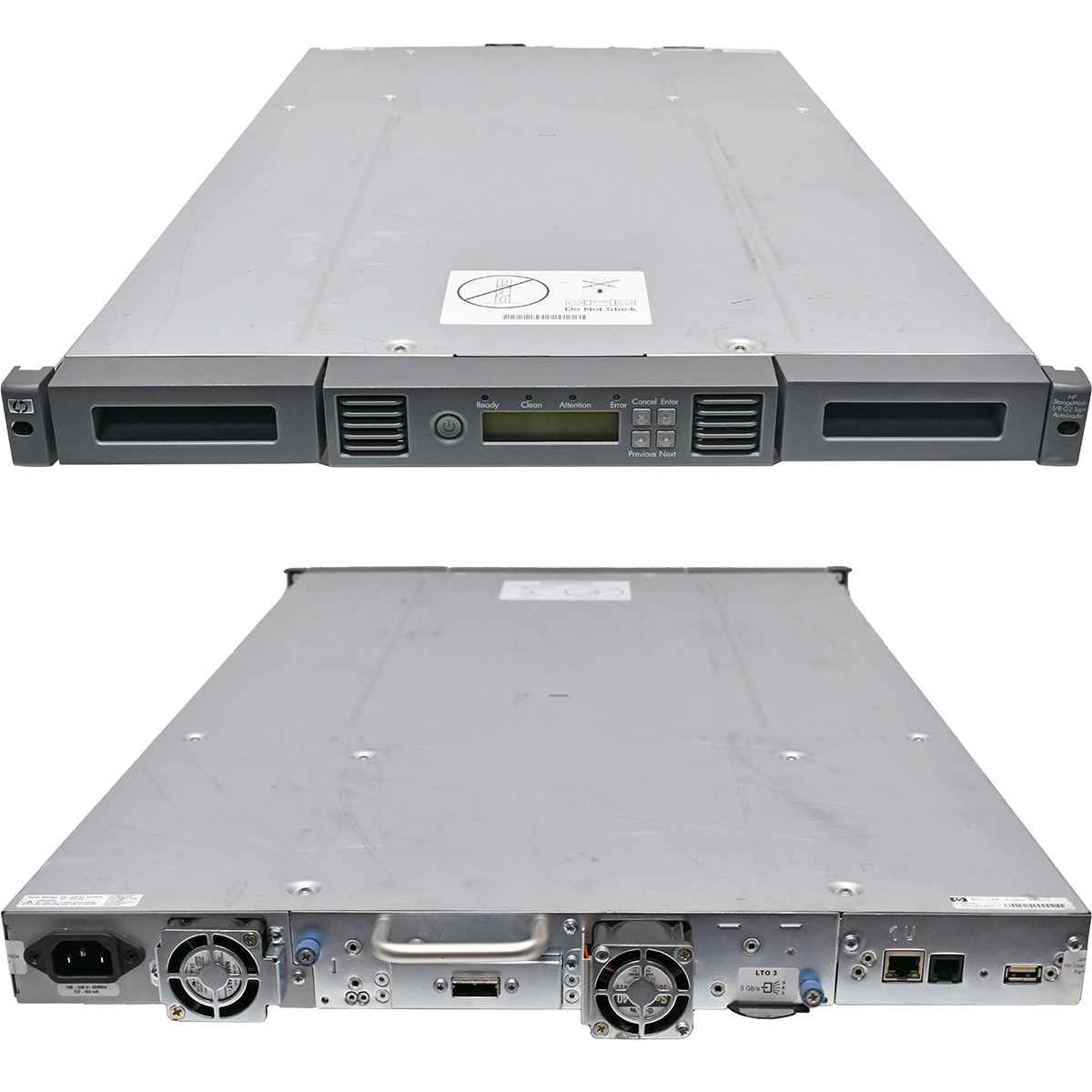HP StorageWorks 1/8 G2 8-Slot Tape Autoloader 435243-002 LTO-3 6G SAS RJ-45