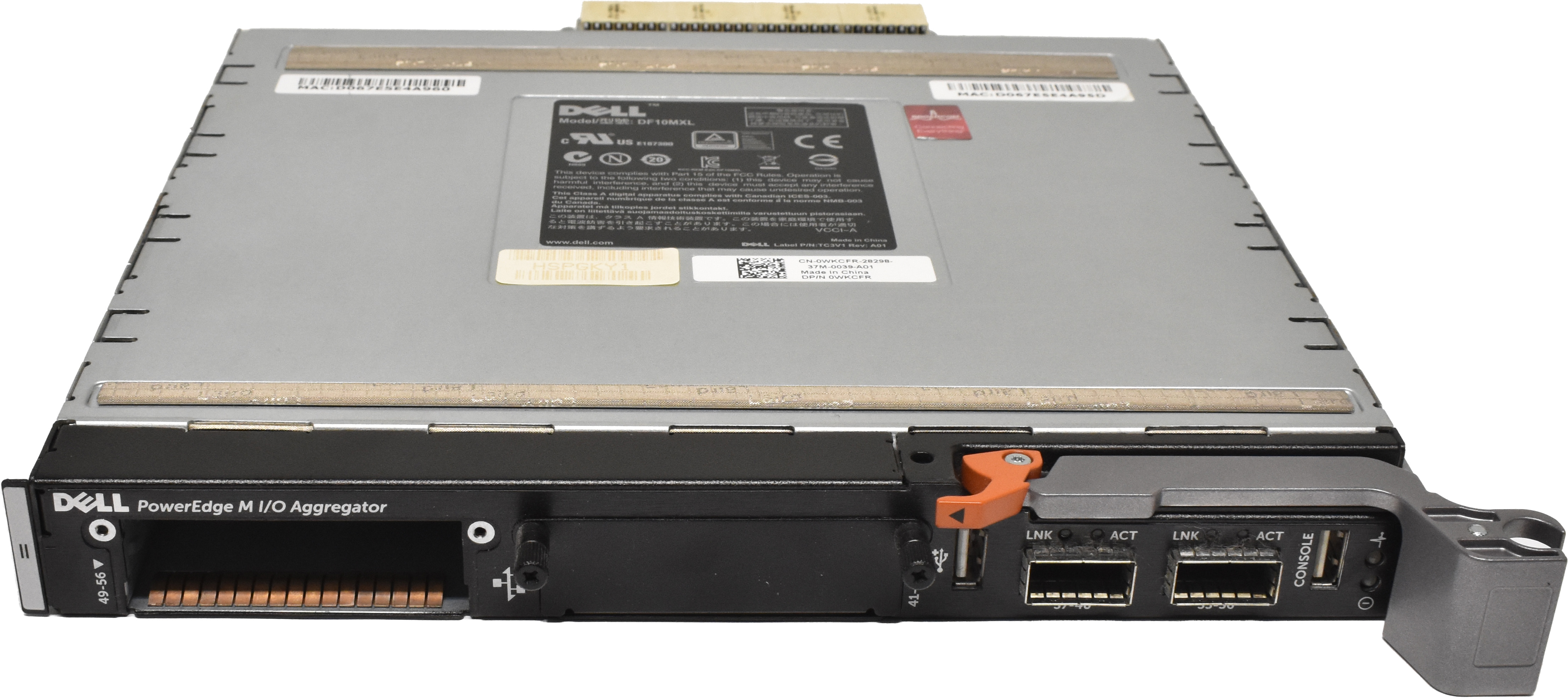 Dell PowerEdge M I/O Aggregator DF10MXL 0WKCFR 0T4W4R TC3V1 für M1000E Dell Broadcom DF10MXL PowerEdge I/O Aggregator for M1000E DP/N 04W2J4 TC3V1