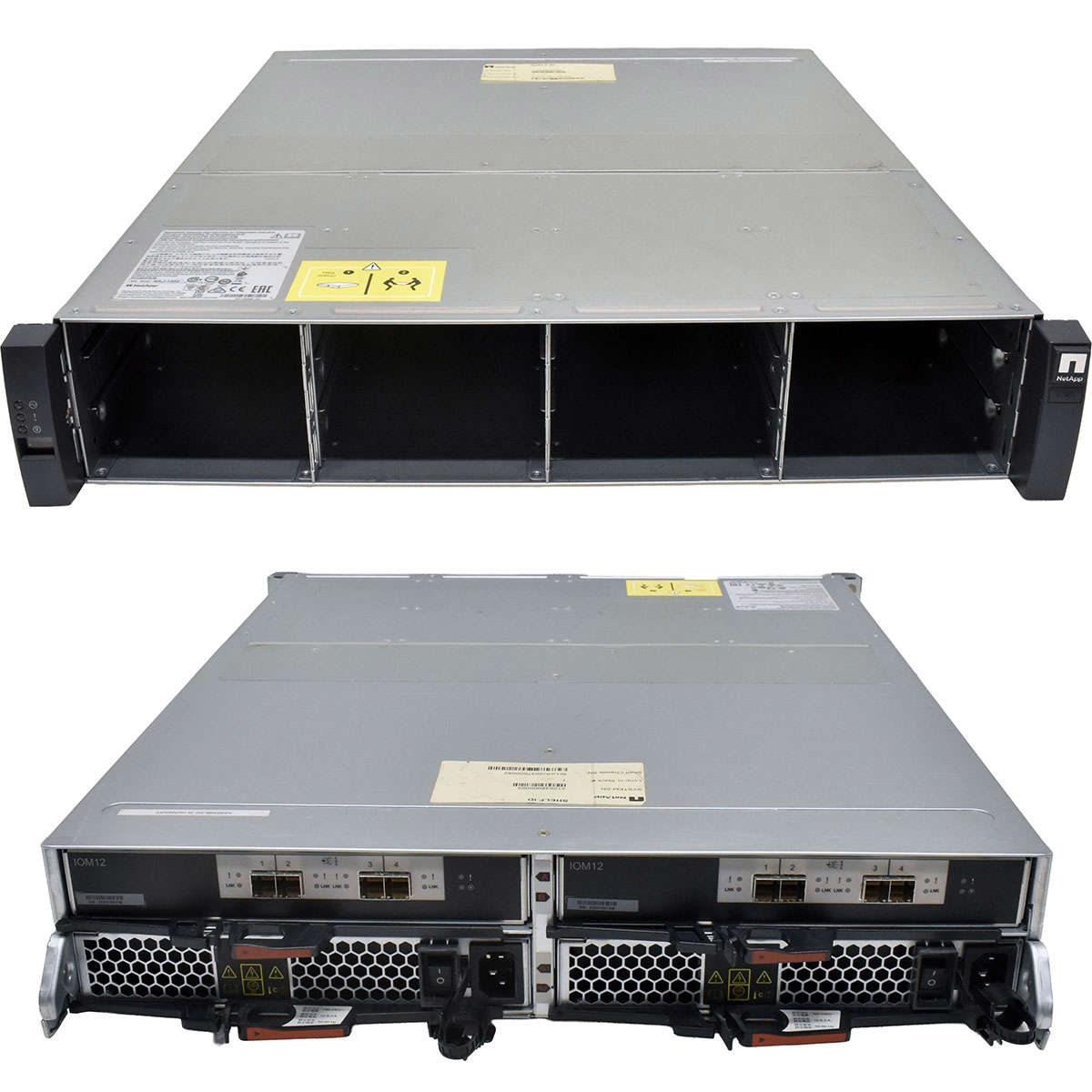 NetApp DS212C NAJ-1502 Expansion Shelf Disk 12x LFF 2x Controller IOM12