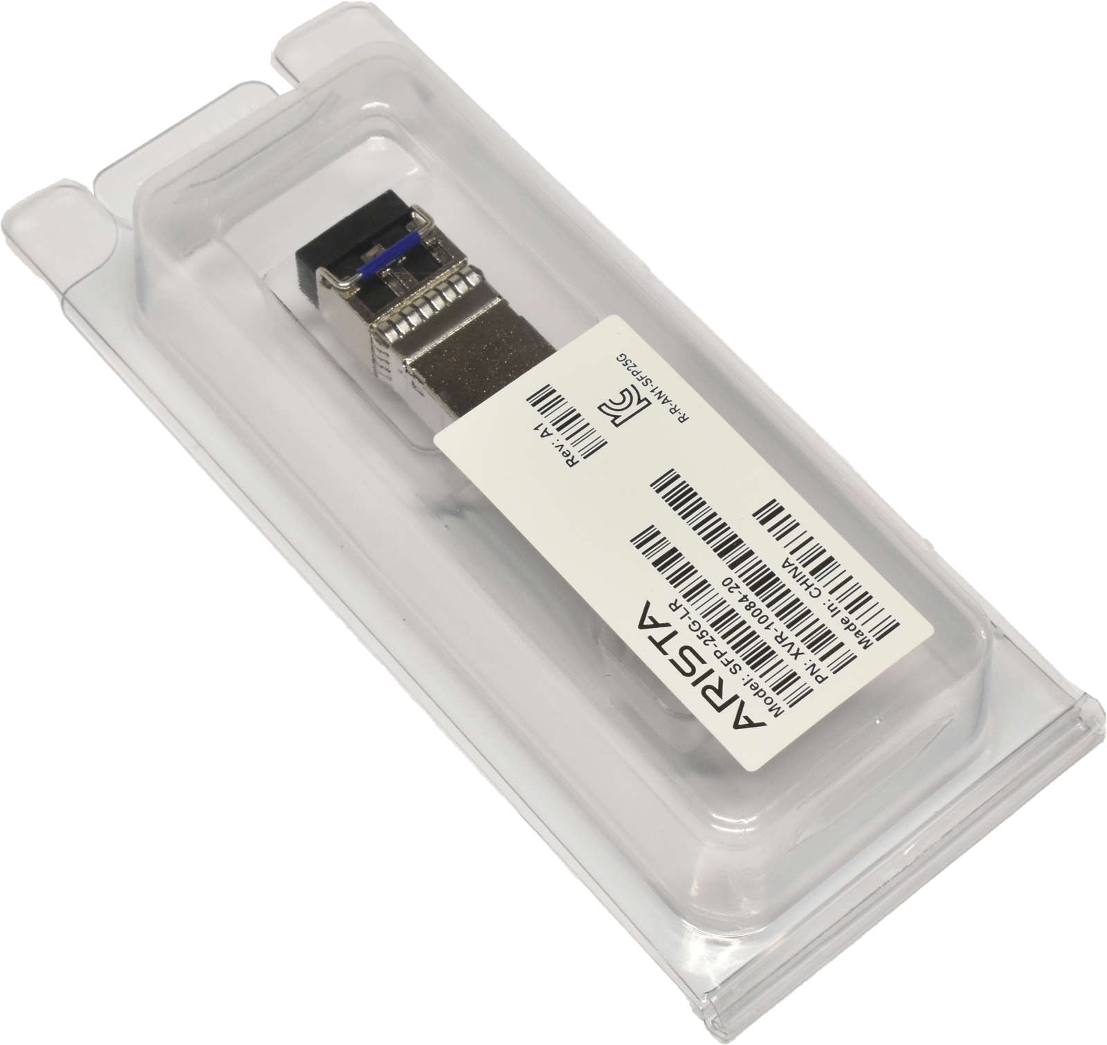 Arista-Original-GBIC-SFP-25G-LR-25Gbps-SFP28-1310n-002.jpg Arista Original GBIC SFP-25G-LR 25Gbps SFP28 1310nm 10km XVR-10084-20 Rev: A1 Neu
