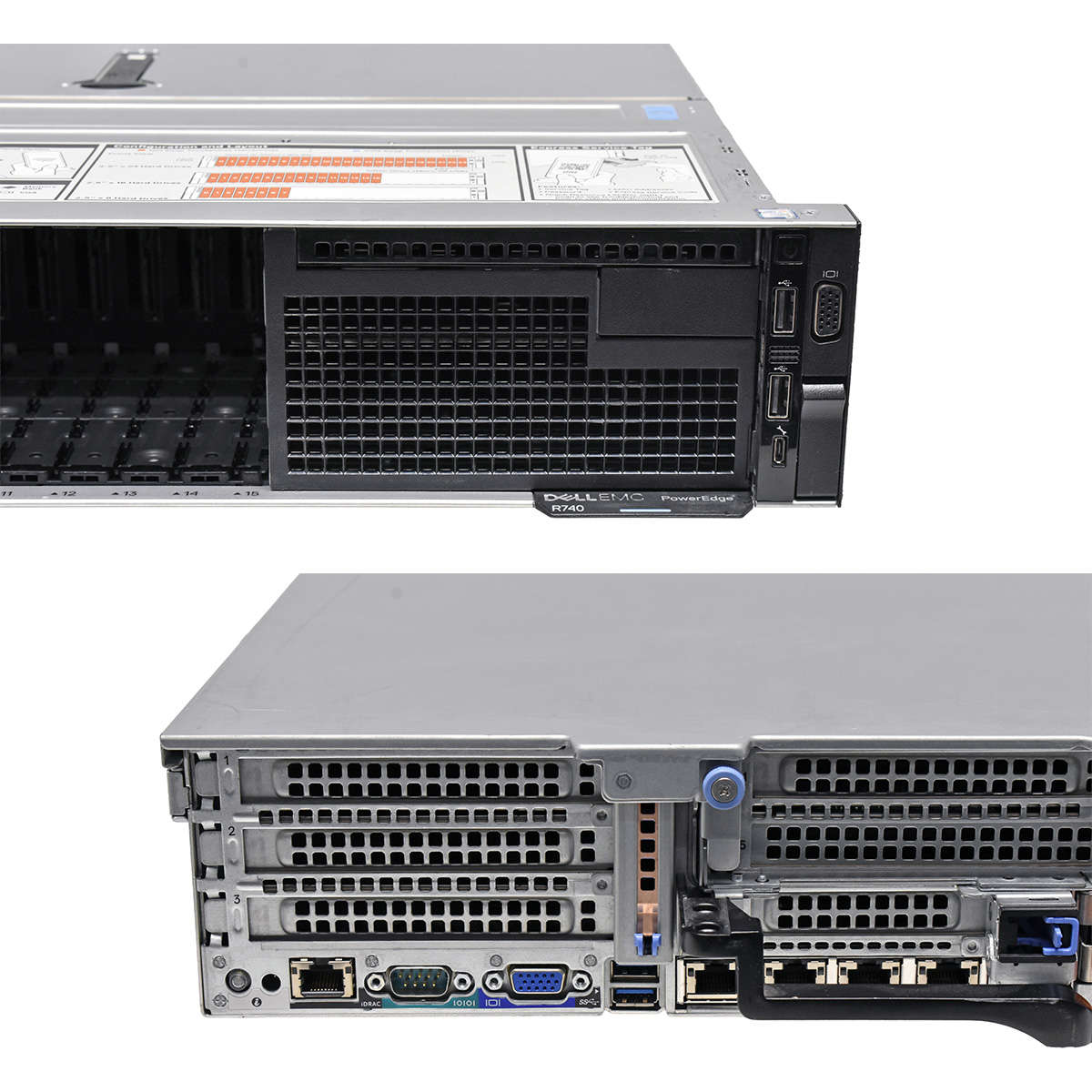 Dell PowerEdge R740 ohne CPU 0 RAM 2x Kühler H730p Controller 16x SFF 2,5