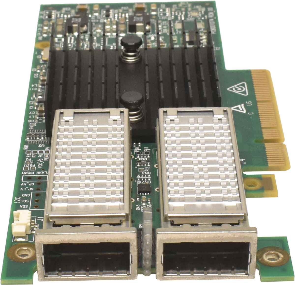 Mellanox CX354A ConnectX-3 QDR InfiniBand 40Gb QSFP+ Dual-Port PCIe x8 3.0 MCX354A-FCCT ohne Bracket Mellanox CX354A ConnectX-3 QDR InfiniBand 40Gb QSFP+ Dual-Port PCIe x8 3.0 MCX354A-FCCT ohne Bracket