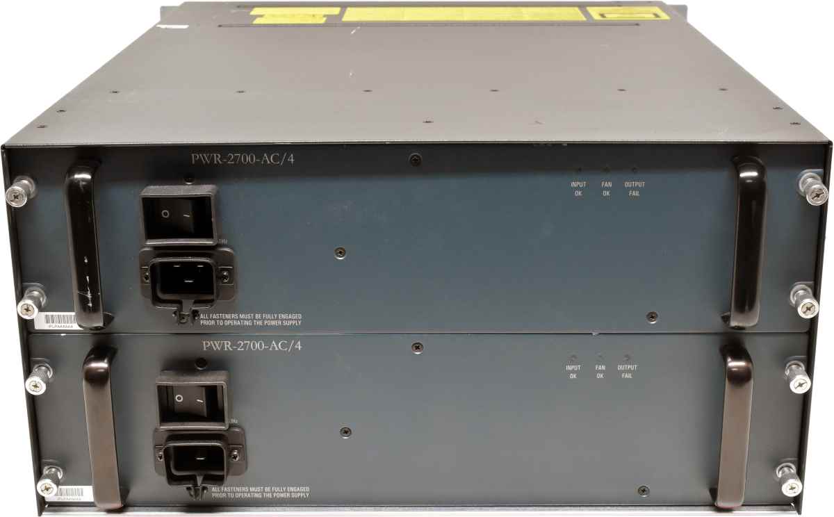Cisco Catalyst WS-C6504-E 68-2476-01 +Modules WS-SUP720-3B WS-X6716-10GE WS-X6748-GE-TX WS-X6708-10GE 2xPSU 18x 10G GBIC Rack Ears