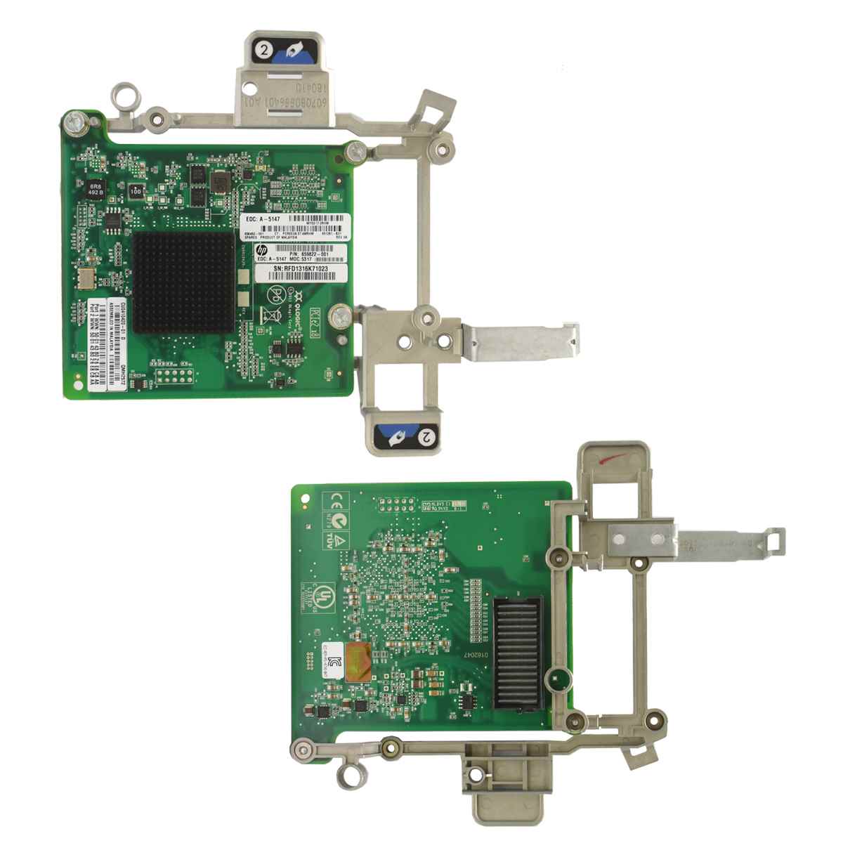 HP QMH2572 8GB Fibre Channel Host Bus Adapter 659822-001 6070B0556401 727975-001 HP QMH2572 8GB FC Host Bus Adapter 727975-001 ProLiant BL460c, BL660c, BL465c G8