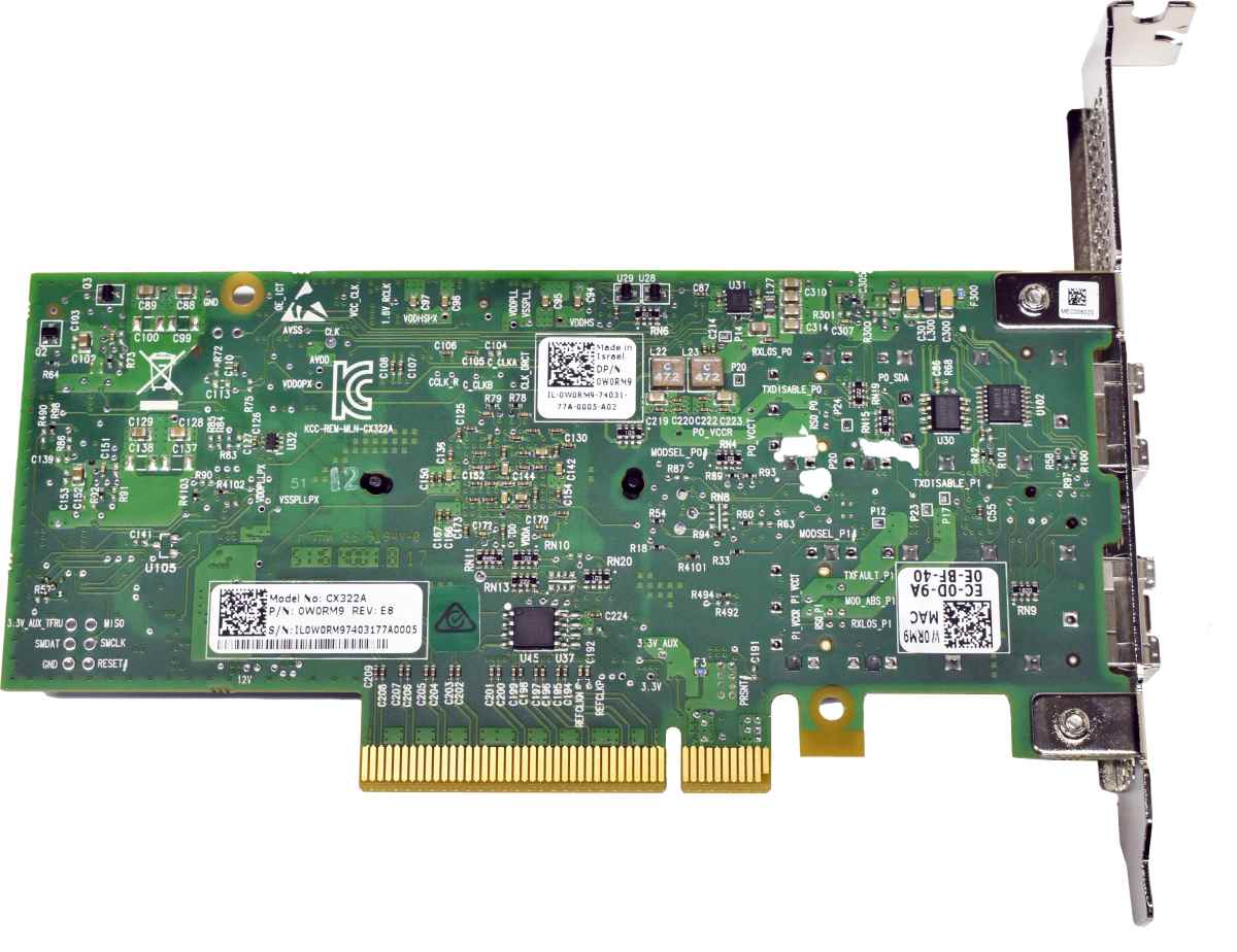 DELL Mellanox ConnectX-3 10GbE Dual Port Adapter CX322A 0W0RM9 FP