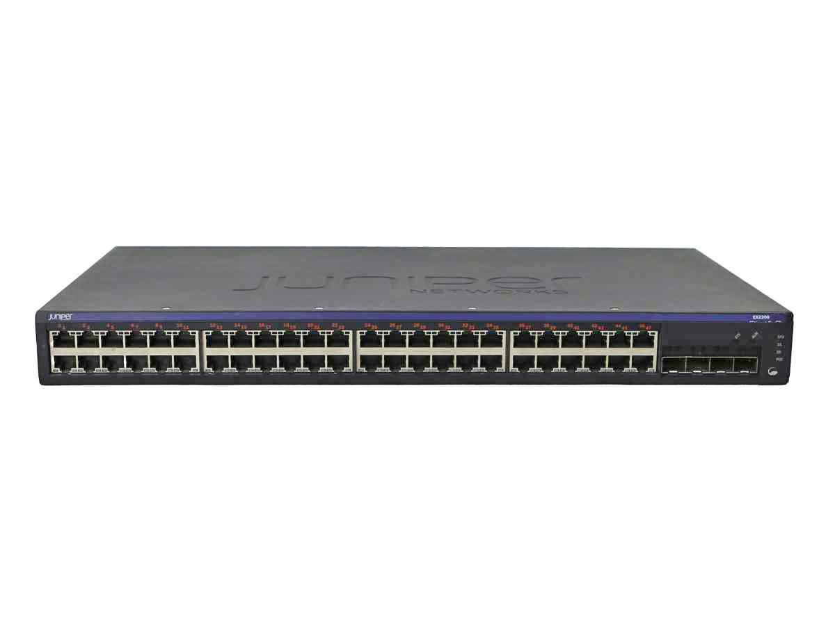 Juniper EX2200-48T-4G 750-026325 48-Port Gigabit Ethernet Switch 4x 1G SFP Juniper EX2200-48T-4G 750-026325 48-Port Gigabit Ethernet Switch 4x 1G SFP