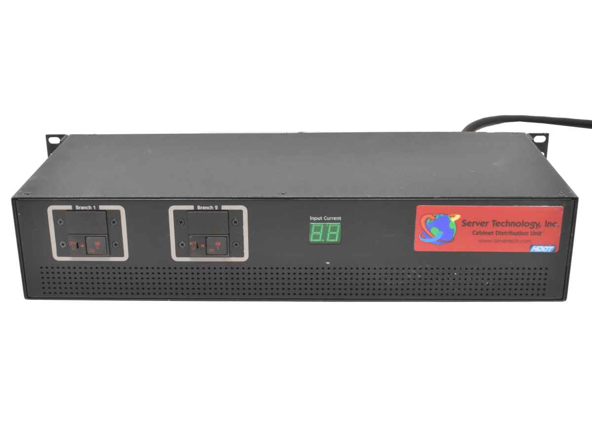 Server Technology PDU Smart Cabinet Distribution Unit 24x Output (18x C13 / 6x C19) Rack Ears CS-24HEK4B3H2