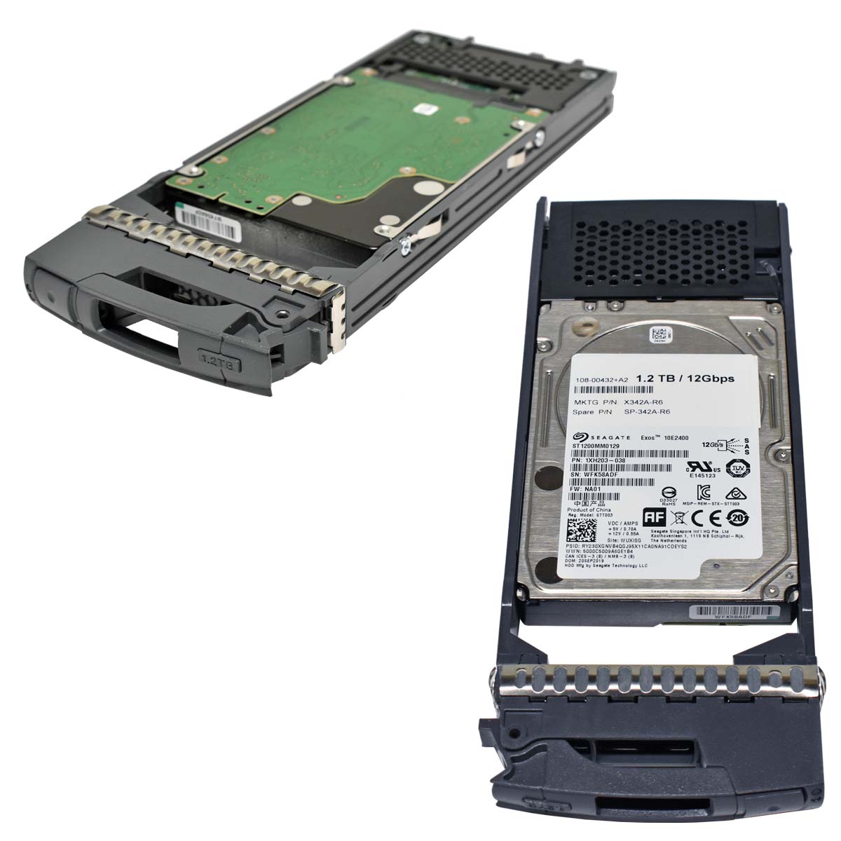 NetApp Seagate 1.2TB 2.5" 10K 12G SAS HDD Festplatte ST1200MM0129 Server Storage NetApp Seagate 1.2TB 2.5" 10K 12G SAS HDD Festplatte ST1200MM0129 Server Storage