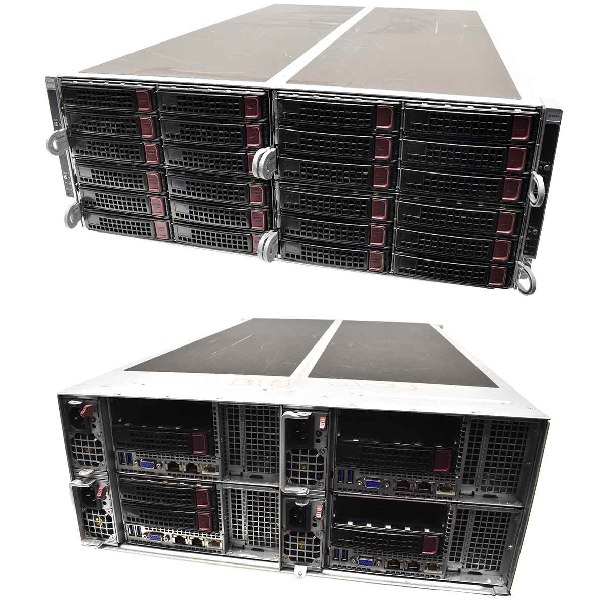 Supermicro Node Server 4xNode X10DRFR-NT 8x E5-2630V4 128GB PC4 32x3,5Bay Supermicro Node Server 4xNode X10DRFR-NT 8x E5-2630V4 128GB PC4 32x3,5Bay