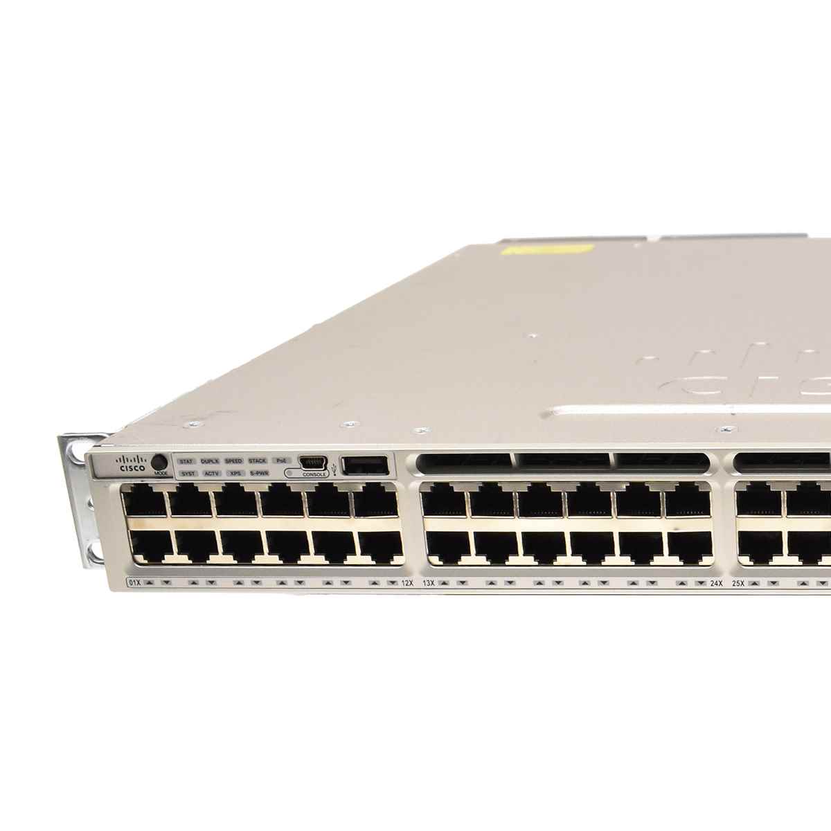 Cisco Catalyst WS-C3850-48F-L V02 48-Port PoE+ Stackable Gigabit Ethernet Switch Cisco Catalyst WS-C3850-48F-L V07 48-Port PoE+ 1xPSU Stackable Gigabit Ethernet Switch