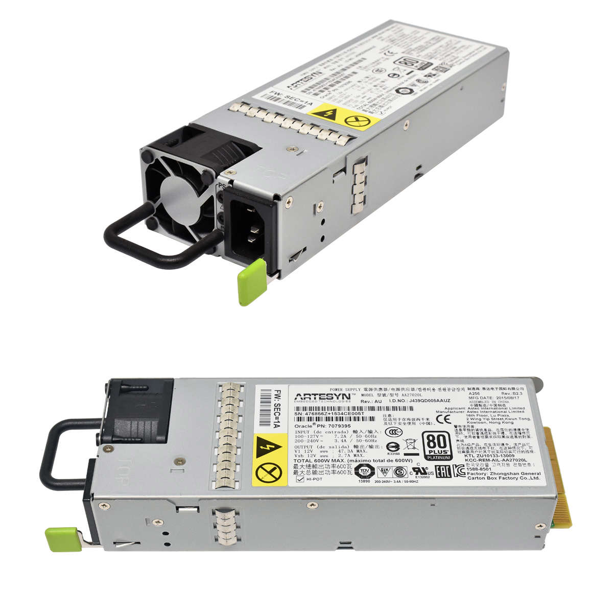 Artesyn-Sun-Oracle-600W-Netzteil-PSU-AA27020L-7079-001.jpg Artesyn Sun Oracle 600W Netzteil PSU AA27020L 7079395 für Oracle Server