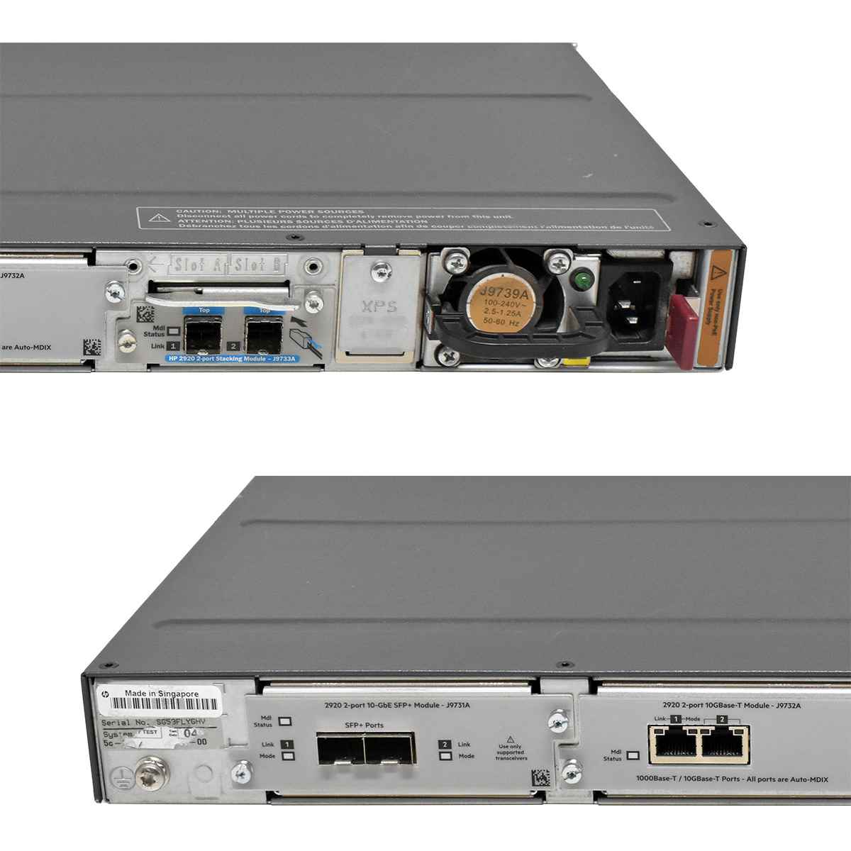 HP 2920-48G J9728A 48-Port stackable GE Switch 4x SFP +Module J9731A J9732A J9733A HP 2920-48G J9728A 48-Port stackable GE Switch 4x SFP +Module J9731A J9732A J9733A