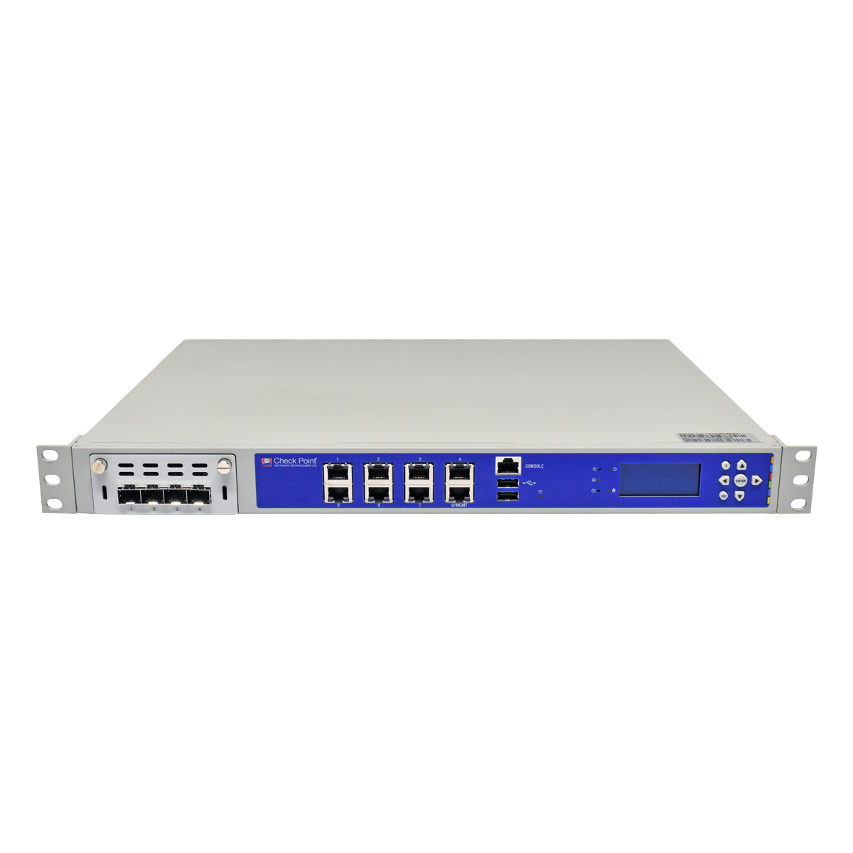 Check Point 4600 Appliance T-160 8-Port Gigabit Security Appliance Firewall + CPAP-ACC-4-1F + 4 mini GBICs Check Point 4600 Appliance T-160 8-Port Gigabit Security Appliance Firewall + CPAP-ACC-4-1F + 4 mini GBICs