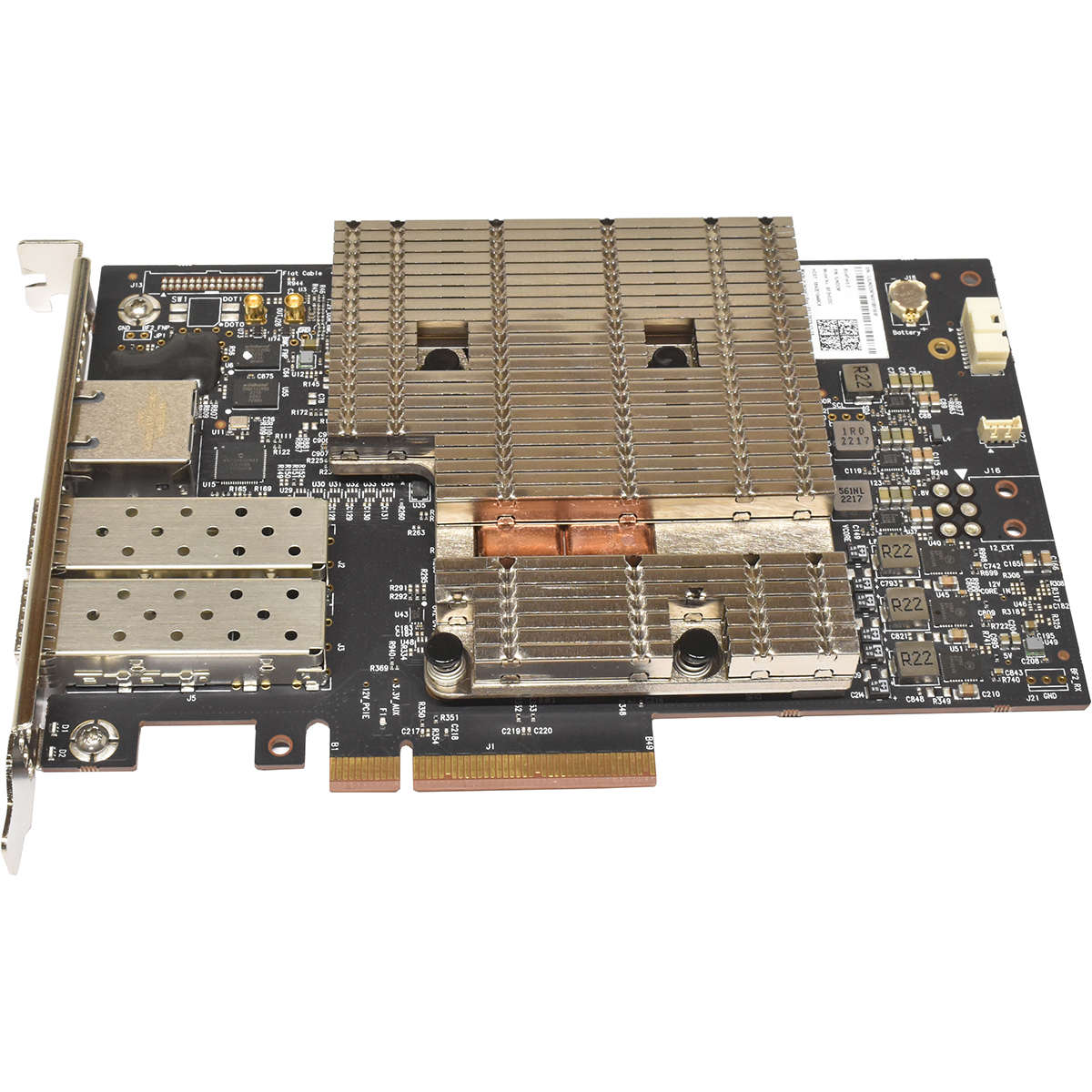 Mellanox-NVidia-BlueField-2-BF2H532C-Dual-Port-SFP-006.jpg Mellanox NVidia BlueField-2 BF2H532C Dual-Port SFP56 25G PCIe 4.0 x8 0JNDCM NEU