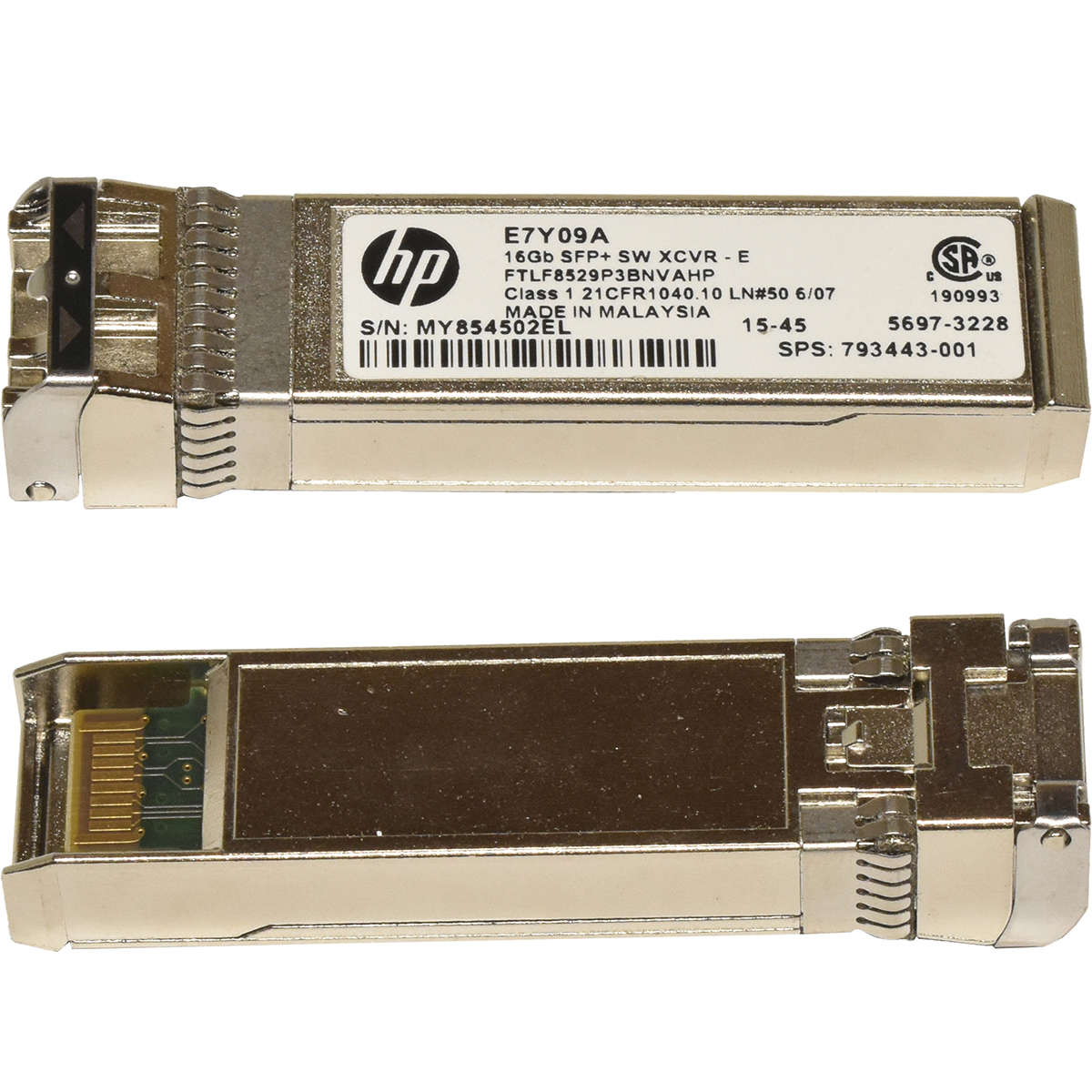 HP-GBIC-FTLF8529P3BNVAHP-16Gbps-SFP-SW-850nm-100m-005.jpg HP GBIC FTLF8529P3BNVAHP 16Gbps SFP+ SW 850nm 100m E7Y09A Transceiver