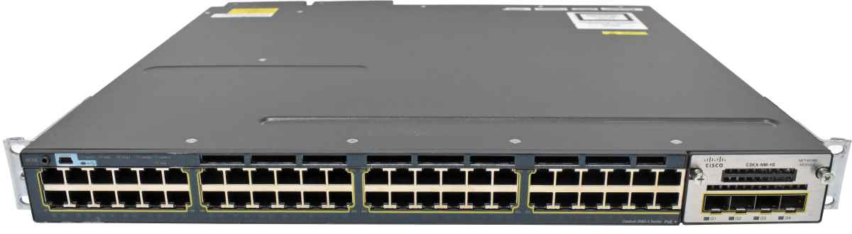 Cisco Catalyst WS-C3560X-48PF-S 48-Port RJ-45 PoE+ GE Switch +C3KX-NM-1G 2x PSU Cisco Catalyst WS-C3560X-48PF-S 48-Port RJ-45 PoE+ GE Switch +C3KX-NM-1G 2x PSU