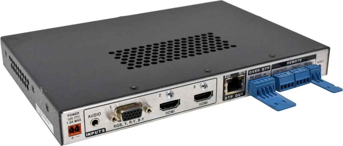 Extron DTP T USW 233 3-Input Switcher with Integrated DTP Transmitter and Audio Embedding no PSU Extron DTP T USW 233 3-Input Switcher with Integrated DTP Transmitter and Audio Embedding no PSU