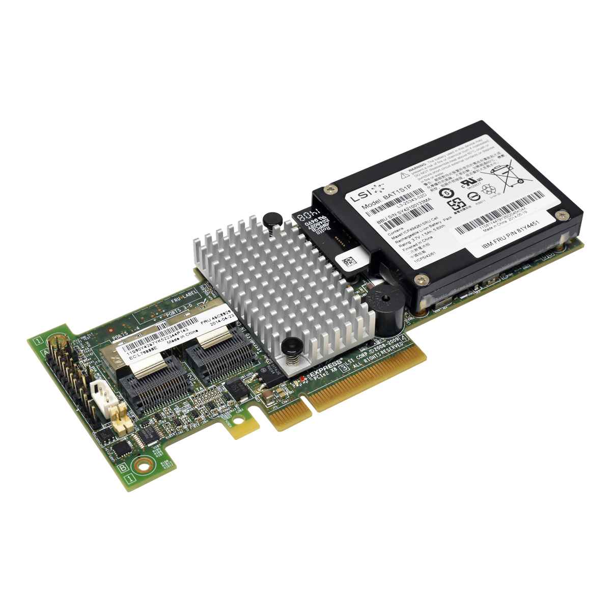 IBM ServeRAID M5014 8-Port 6 Gb/s PCIe x8 RAID Controller + BBU FRU 46M0918, 46C8929 46M0851 IBM ServeRAID M5015 6Gb PCIe RAID Controller 46C8927 + BBU + Kabel + Backplanes